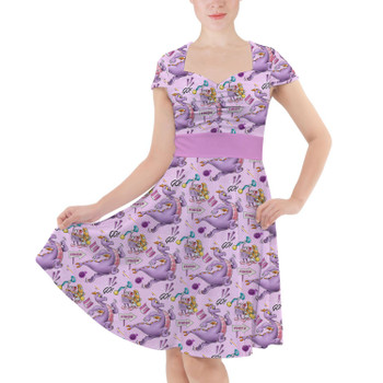 Sweetheart Midi Dress - Figment Races RunDisney Inspired