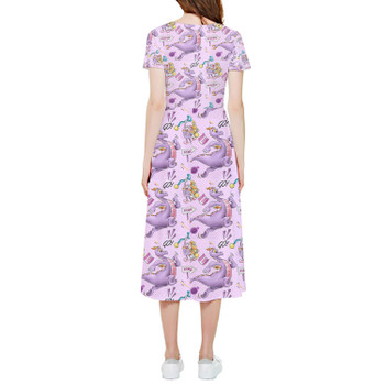 High Low Midi Dress - Figment Races RunDisney Inspired