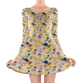 Longsleeve Skater Dress - Donald and Daisy Marathon Match Up