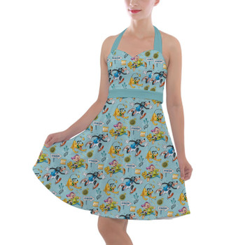 Halter Vintage Style Dress - Dopey's Challenge RunDisney Inspired