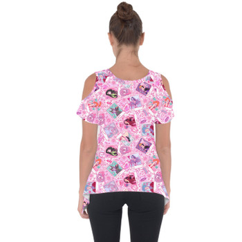 Cold Shoulder Tunic Top - Poisoned Heart Villaintine