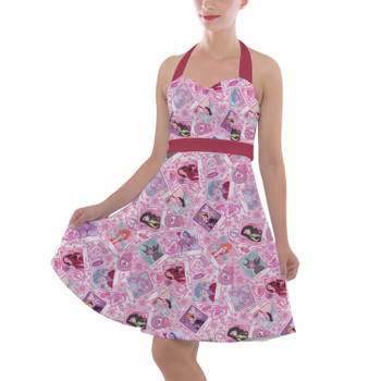 Halter Vintage Style Dress - Poisoned Heart Villaintine