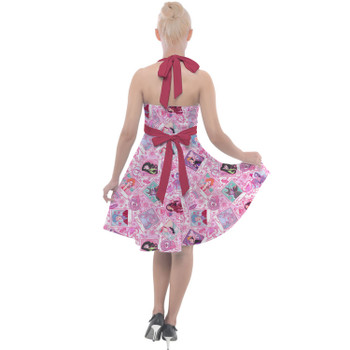 Halter Vintage Style Dress - Poisoned Heart Villaintine