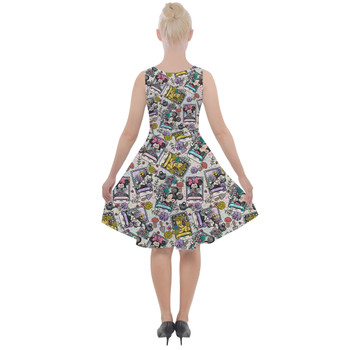 Skater Dress with Pockets - Mouse & Friends Garden Seed Packets