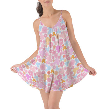 Beach Cover Up Dress - Floral Hippie Mouse