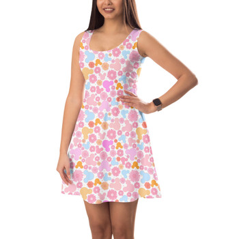 Sleeveless Flared Dress - Floral Hippie Mouse