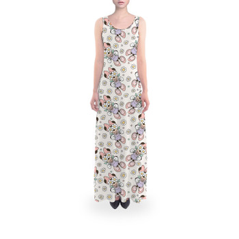 Flared Maxi Dress - Minnie Mouse with Daisies