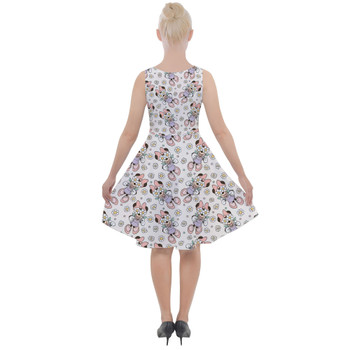 Skater Dress with Pockets - Minnie Mouse with Daisies