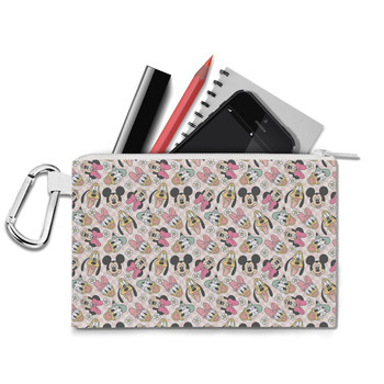 Canvas Zip Pouch - Spring Mickey and Friends