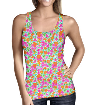 Women's Tank Top - Sunny Summer Orange Bird