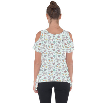 Cold Shoulder Tunic Top - Thumper Springtime