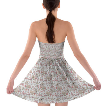 Sweetheart Strapless Skater Dress - Miss Bunny Springtime