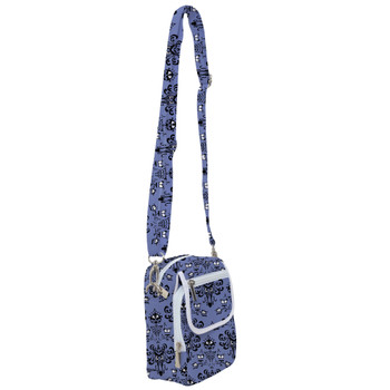 Belt Bag with Shoulder Strap - Haunted Mansion Wallpaper