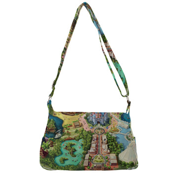 Shoulder Pocket Bag - Disneyland Colorful Map