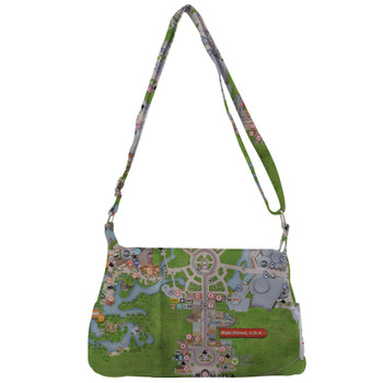 Shoulder Pocket Bag - Magic Kingdom Map