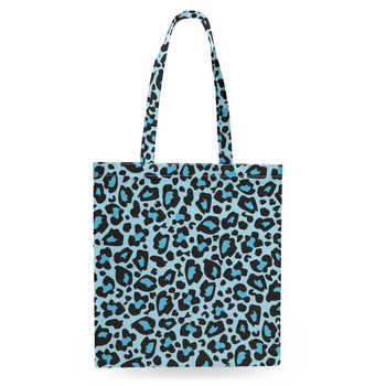 Tote Bag - Ken's Bright Blue Leopard Print