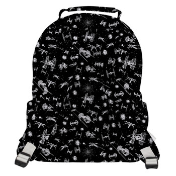 Pocket Backpack - Space Ship Battle Star Wars Inspired