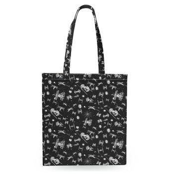 Tote Bag - Space Ship Battle Star Wars Inspired