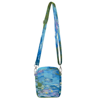 Belt Bag with Shoulder Strap - Monet Water Lillies