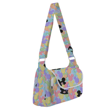 Shoulder Pocket Bag - Pastel Mickey Ears Balloons Disney Inspired