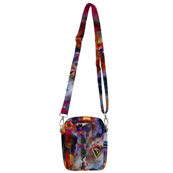 Belt Bag with Shoulder Strap - Watercolor Villains