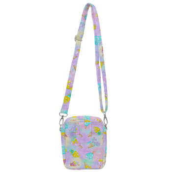 Belt Bag with Shoulder Strap - Pastel Ice Cream Dreams