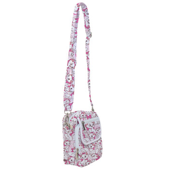 Belt Bag with Shoulder Strap - Marie with her Pink Bow