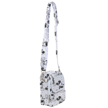 Belt Bag with Shoulder Strap - Sketch of Mickey Mouse