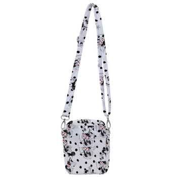 Belt Bag with Shoulder Strap - Sketch of Minnie Mouse