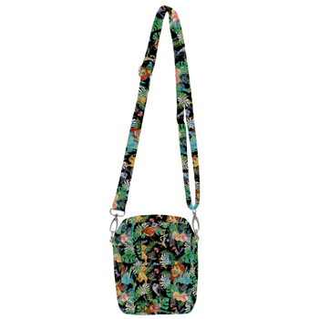 Belt Bag with Shoulder Strap - Watercolor Lion King Jungle