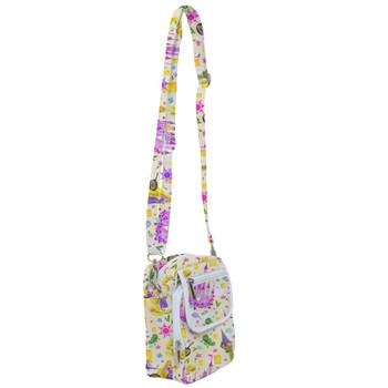 Belt Bag with Shoulder Strap - Watercolor Tangled