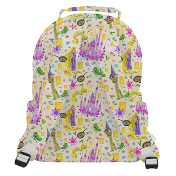 Pocket Backpack - Watercolor Tangled