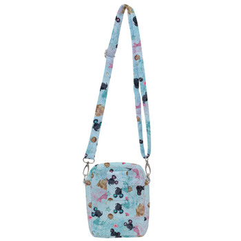 Belt Bag with Shoulder Strap - Watercolor Minnie Mermaids