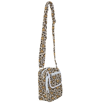 Belt Bag with Shoulder Strap - Mouse Ears Animal Print