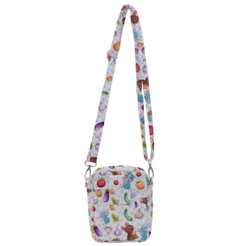 Belt Bag with Shoulder Strap - Ratatouille Veggies