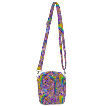 Belt Bag with Shoulder Strap - Figment Watercolor Rainbow