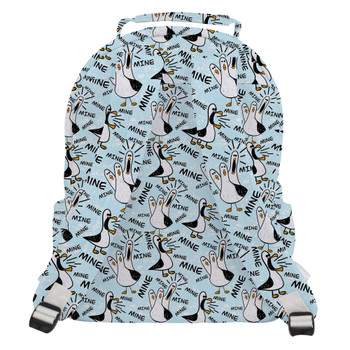 Pocket Backpack - Mine Mine Mine Seagulls Pixar Inspired