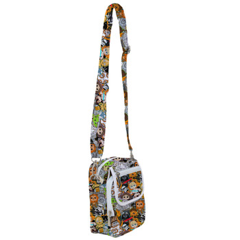 Belt Bag with Shoulder Strap - Sketched Cute Star Wars Characters