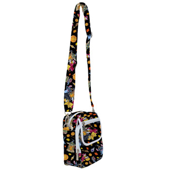 Belt Bag with Shoulder Strap - Watercolor Disney Halloween Friends