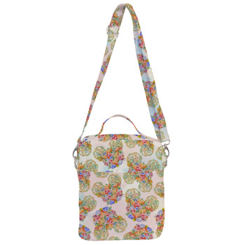 Crossbody Bag - Floral Pumpkin Mouse Ears