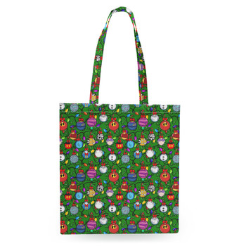 Tote Bag - Disney Christmas Baubles on Green