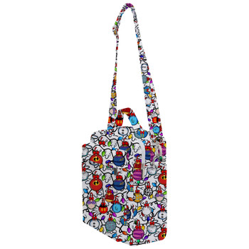 Crossbody Bag - Disney Christmas Baubles on White