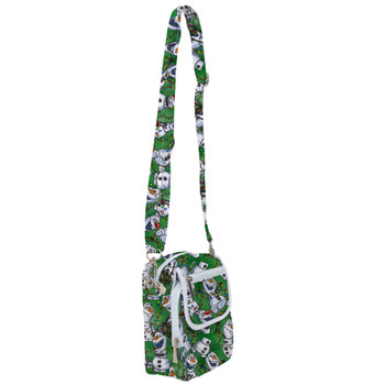 Belt Bag with Shoulder Strap - Sketched Olaf Christmas