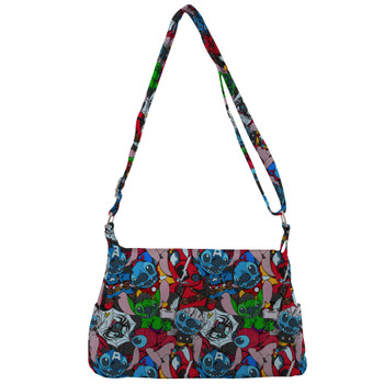 Shoulder Pocket Bag - Superhero Stitch - All Heroes Stacked