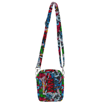 Belt Bag with Shoulder Strap - Superhero Stitch - All Heroes Stacked