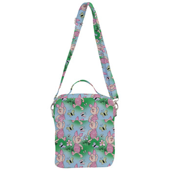 Crossbody Bag - Sketched Piglet and Butterflies