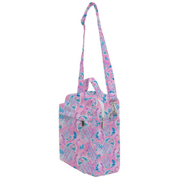 Crossbody Bag - Neon Floral Jellyfish