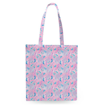 Tote Bag - Neon Floral Jellyfish