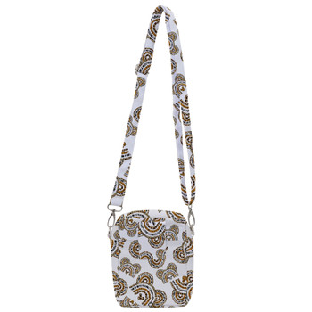 Belt Bag with Shoulder Strap - Animal Print Mouse Ears Rainbow