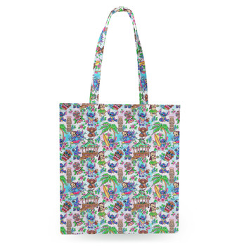 Tote Bag - Bright Lilo and Stitch Hand Drawn